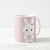 Tasse rose de lapin (Devant droit)