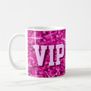 Tasse rose de "MAMAN de VIP" de tape-à-l'oeil