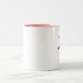 Tasse rose de moustache de parties scintillantes (Centre)