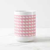 Tasse rose de Pâques avec des lapins (Centre)