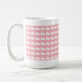 Tasse rose de Pâques avec des lapins (Gauche)