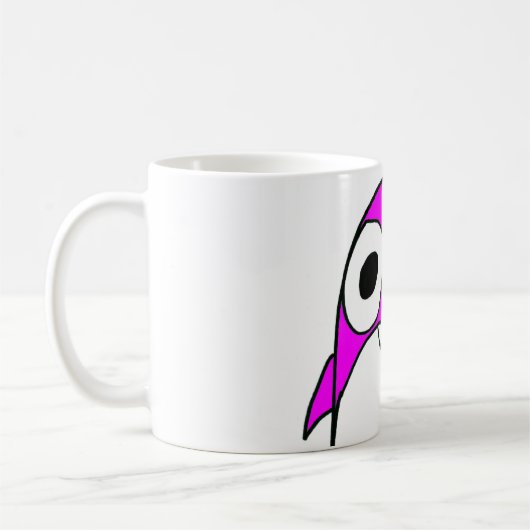 Tasse rose de pingouin (Gauche)
