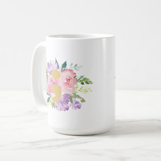 Tasse rose de point-virgule (Devant gauche)