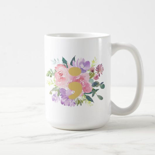 Tasse rose de point-virgule (Droite)