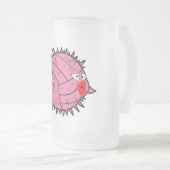 Tasse rose de poissons de décolleur de boule de (Devant droit)