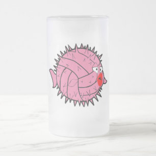 Tasse rose de poissons de décolleur de boule de