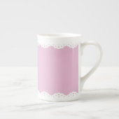 Tasse rose de porcelaine tendre d'équilibre (Droite)