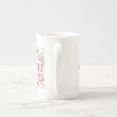 Tasse rose de porcelaine tendre d'Union Jack (Dos)