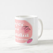 Tasse (rose) de prière de vitamine (Devant droit)