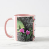 Tasse rose de psaume d'oeillets (Gauche)