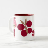 Tasse rose de triplet de Kokeshi (Devant gauche)