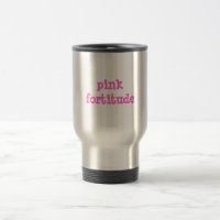 Tasse rose de voyage de courage