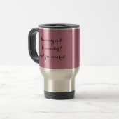 Tasse rose de voyage pour des consultants en (Devant gauche)