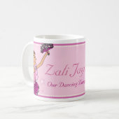 Tasse rose et auburn de fille de danse de (Devant gauche)