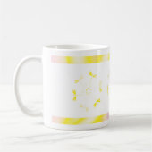 Tasse rose et jaune avec des libellules (Gauche)