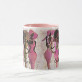 Tasse rose et verte fabuleuse de sororité (Centre)