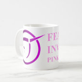 Tasse rose invisible de licorne (Devant gauche)