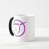 Tasse rose invisible thermo-sensible de licorne (Devant gauche)