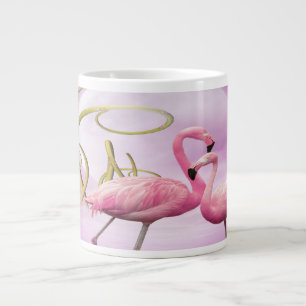 Tasse rose lunatique d'éléphant de Flamants roses