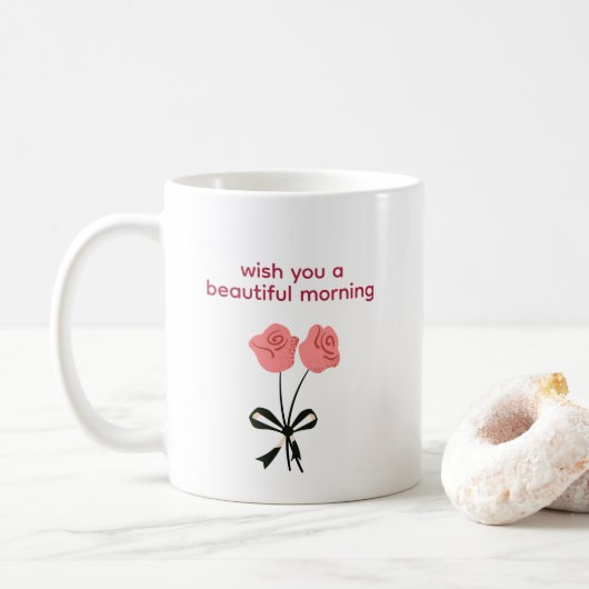 Tasse Rose Matinée Belle (Avec donut)