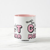 Tasse Rose Meilleure Maman de Chat au Monde (Centre)
