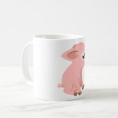 Tasse rose mignonne de porc (Devant gauche)
