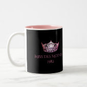 Tasse rose nommée faite sur commande de couronne (Gauche)