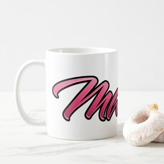 Tasse rose pâle Matilde tasse à thé tasse à café (Avec donut)