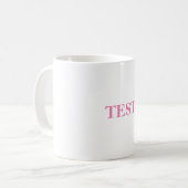 Tasse Rose Test (Devant gauche)