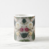 Tasse Rose Tricotée Pastel | Texte de Pull Floral (Centre)