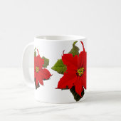 tasse rouge 2 de vacances de poinsettia (Devant gauche)