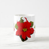 tasse rouge 2 de vacances de poinsettia (Centre)