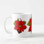 tasse rouge 2 de vacances de poinsettia (Gauche)