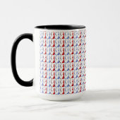 Tasse rouge, blanche et bleue de New Jersey de (Gauche)