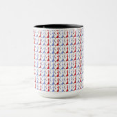 Tasse rouge, blanche et bleue de New Jersey de (Centre)
