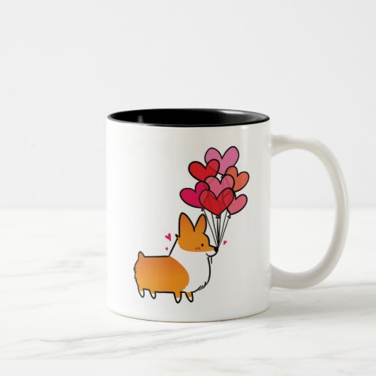 Tasse rouge | CorgiThings de corgi d'amour et de (Droit)