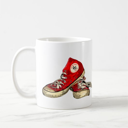 Tasse rouge de basket de Hightops (Gauche)