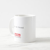 Tasse rouge de boîte - ceci. Est. Pas. Normal (Devant gauche)