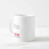 Tasse rouge de boîte - pour les nombreux (Devant gauche)