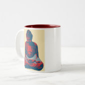 Tasse rouge de Bouddha (Devant gauche)