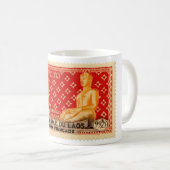 Tasse rouge de Bouddha des Laotiens (Devant droit)