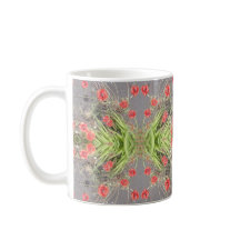 Tasse rouge de classique de fractale de photo de