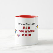 Tasse rouge de club de fontaine (Centre)