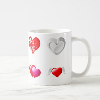 Tasse rouge de coeur