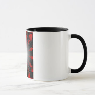 Tasse rouge de Cofee de rayon de soleil