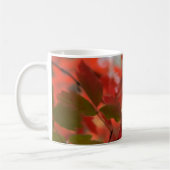 Tasse rouge de feuille d'automne (Gauche)
