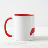 Tasse rouge de homard (Gauche)