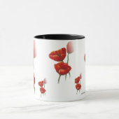 Tasse rouge de pavot (Centre)