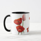 Tasse rouge de pavot (Gauche)