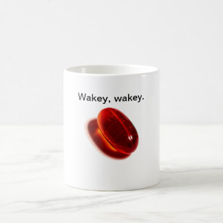 Tasse rouge de pilule